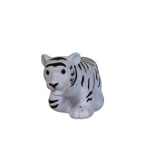 2011 Fisher Price Little People Zoo Talkers White Tiger Figurine Mattel